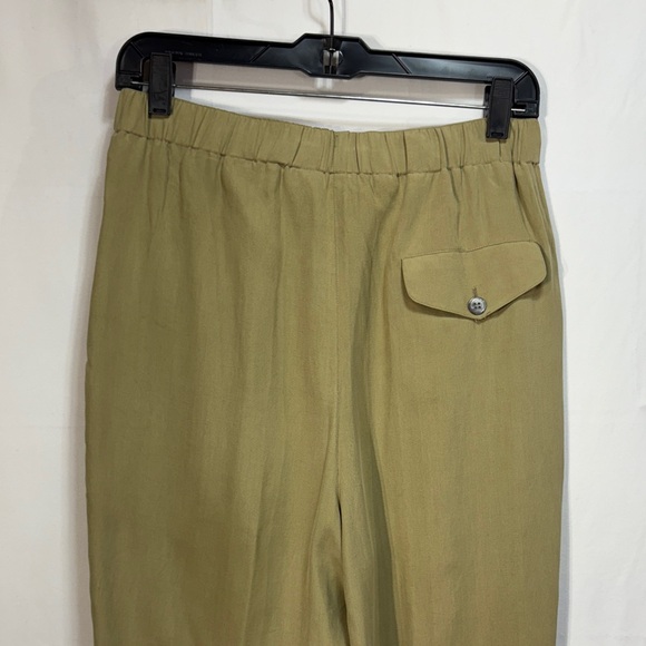 🐌 silk vintage 90s Episode High-Waisted Pleated khaki Pants: - Picture 5 of 7